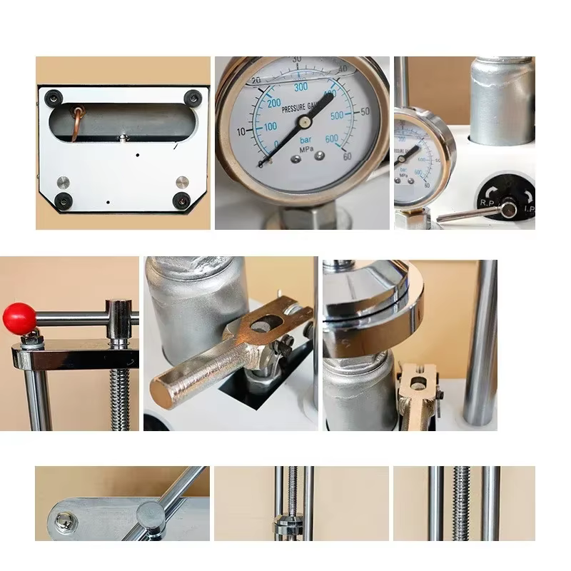 Presse dentaire hydraulique avec manomètre