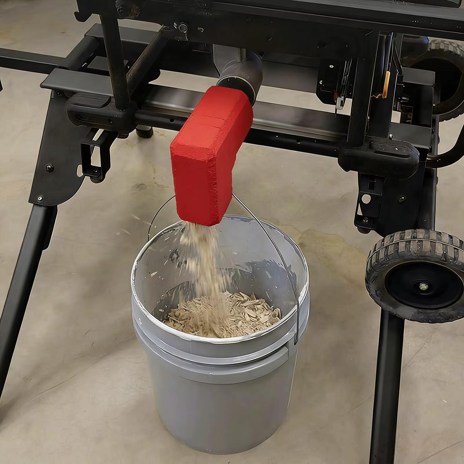 Adaptateur de collecte de poussière pour scie à table
