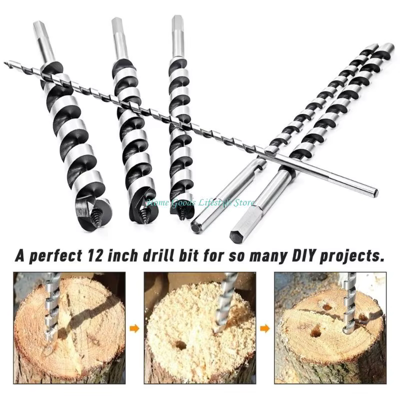 E74E 6 pièces forets à tige hexagonale pour le bois dur charpente métallique le travail professionnel
