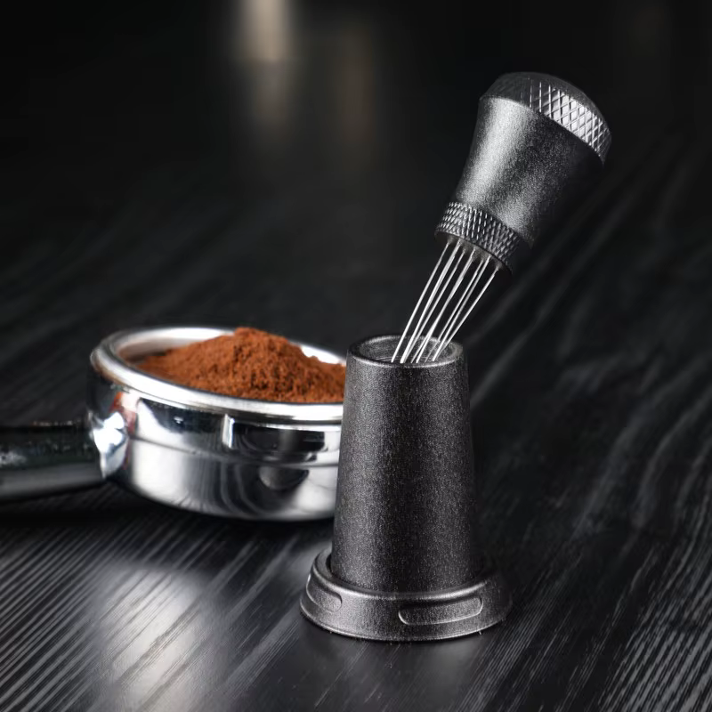 OANKR WDT outil de Distribution d'espresso outils d'agitateur d'espresso pour Barista, agitateur de café expresso à 10 aiguilles avec support
