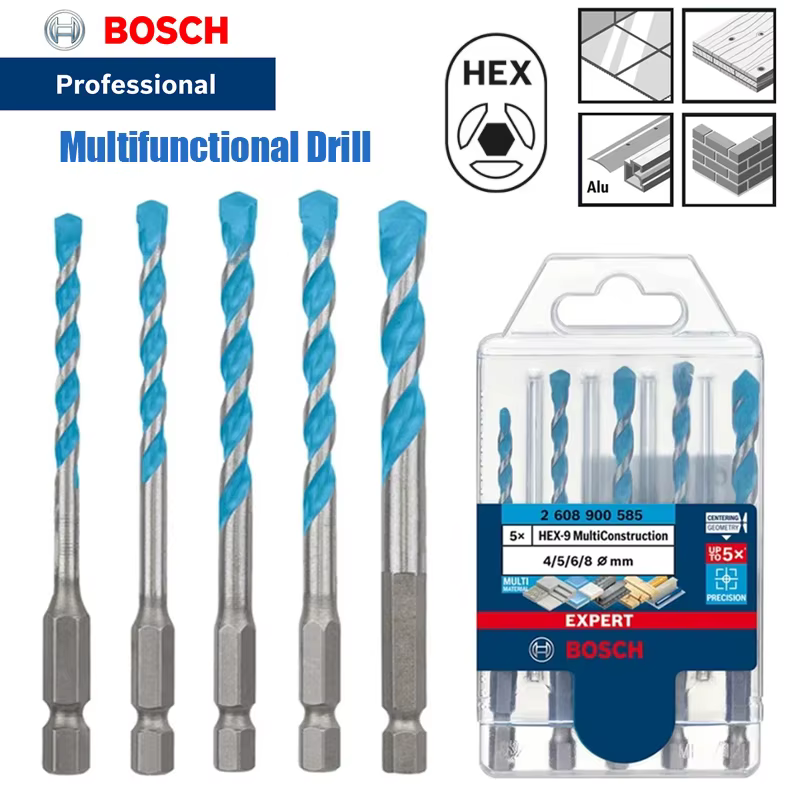 Bosch HEX-9 forets multi-construction maçonnerie béton bois carreaux de céramique foret multi-fonction alliage Triangle