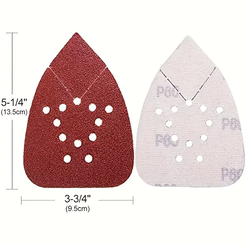 Plaquettes de ponçage à crochets et boucles à 12 trous pour ponceuse souris Black & Decker