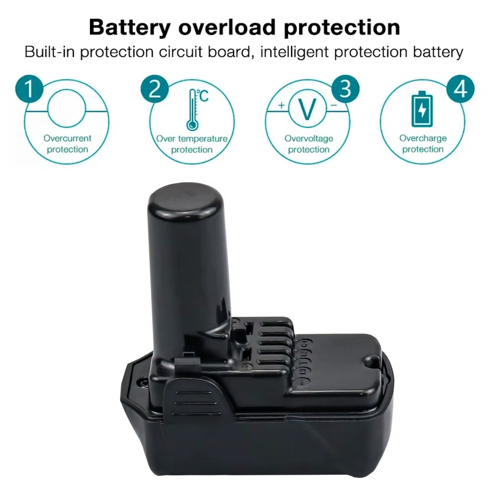 Batterie Rechargeable pour Hitachi 10.8V / 12V 3000mAh 4000mAh