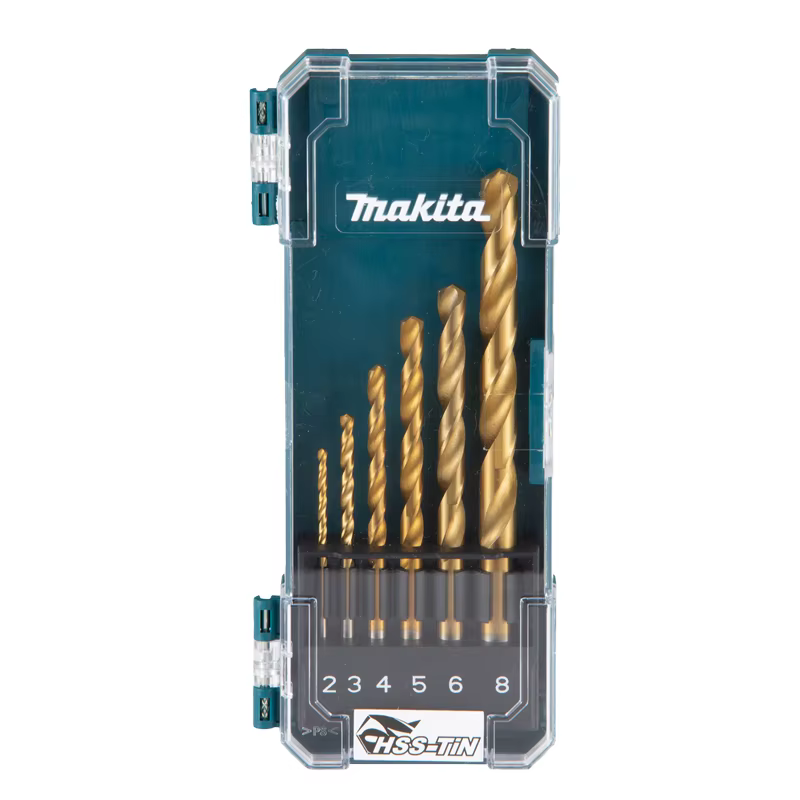 Makita D-72833 D-72861 jeu de forets pour métal/bois HSS-Tin foret hélicoïdal diverses tailles accessoires d'outils multifonctionnels