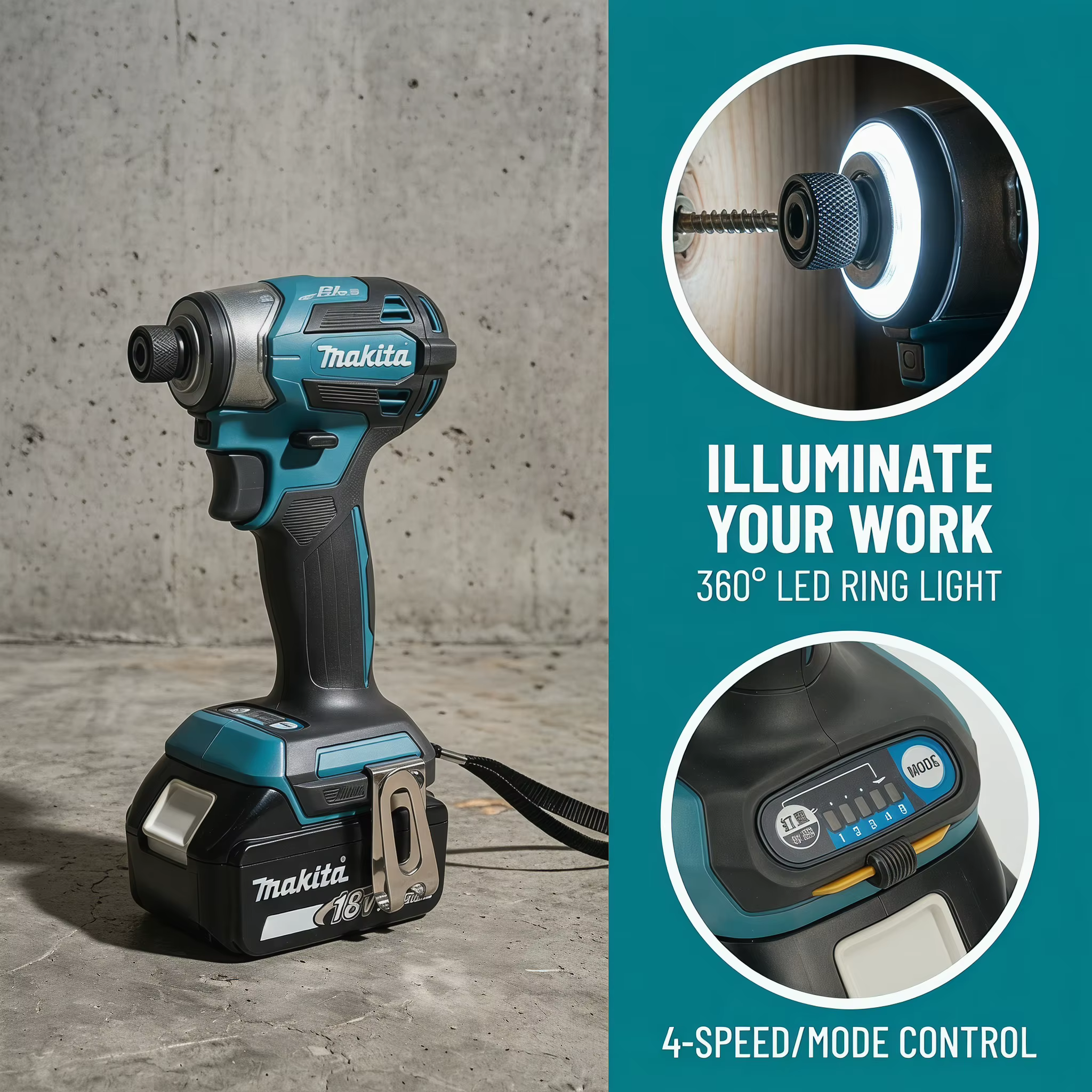 Makita DTD173 Perceuse à percussion sans fil 18V LXT BL avec moteur sans balais