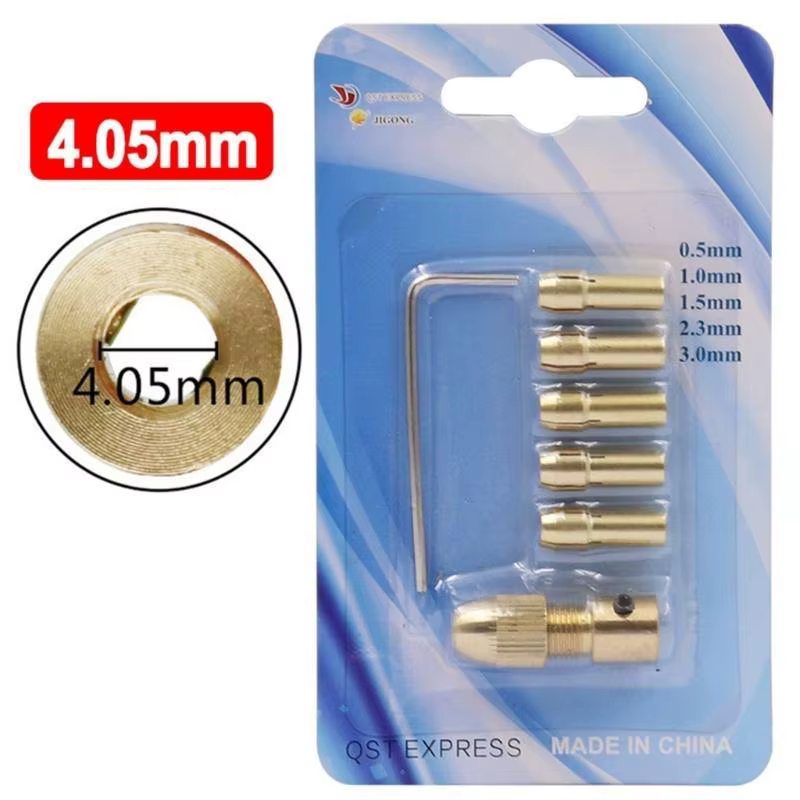 Embout mandrin à Clip auto-serrant en cuivre 652F, pour petite perceuse à main, pince en laiton pour le travail du bois,