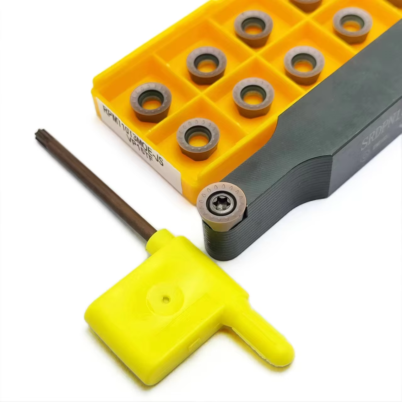 SRug N SRDPN1010H10-L21 SRDPN1212H10-L21 SRDPN1616H10-L10 barre d'alésage porte-outil externe RPMT10T3MOE-JS inserts en carbure VP15TF