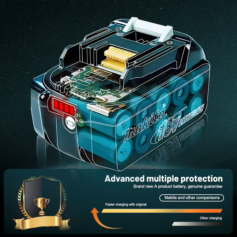 Batterie au lithium de remplacement 100% authentique Makita 3.0Ah 6Ah
