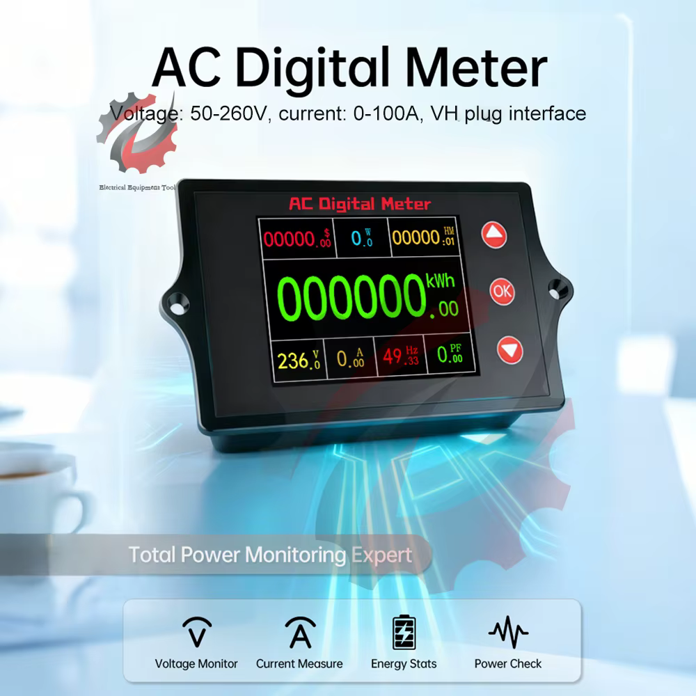 Compteur d'énergie multifonction AC 80-260V