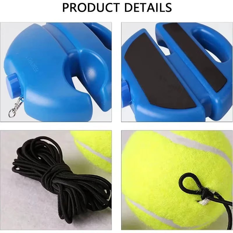 Aides d'entraînement de tennis professionnelles : bases avec corde élastique pour l'entraînement de la balle, entraîneur de tennis à rebond autonome, outil d'entraînement de tennis