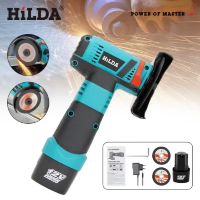HILDA 125mm meuleuse d'angle sans brosse et brossée rectifieuse sans fil coupe 12V