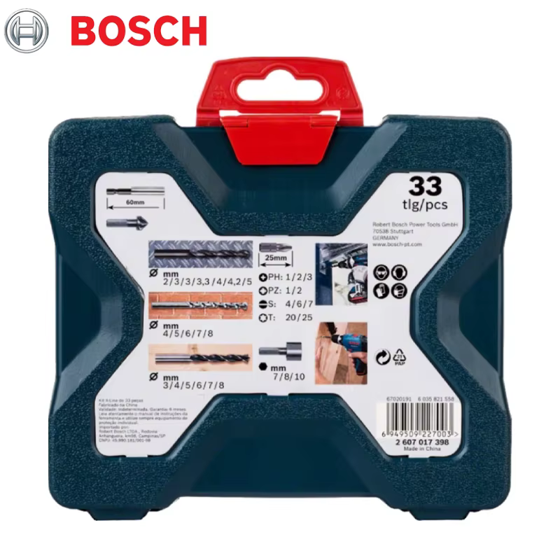 BOSCH 2607017398 Jeu d'embouts pour perceuse et tournevis X-Line