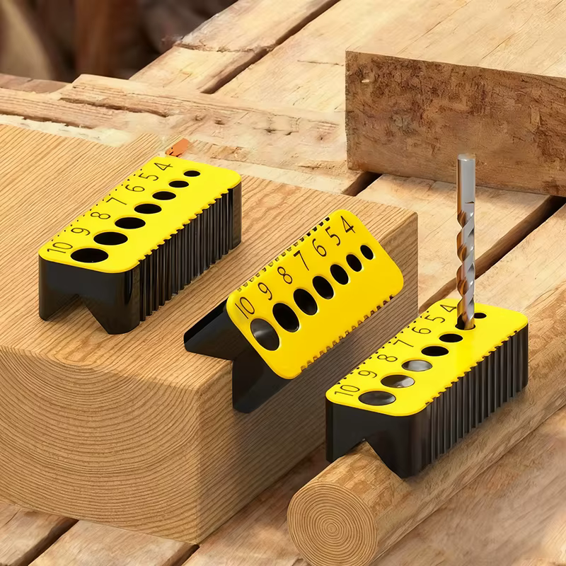 Convient aux forets de 4 mm à 10 mm. Le guide de perçage peut être réutilisé comme outil