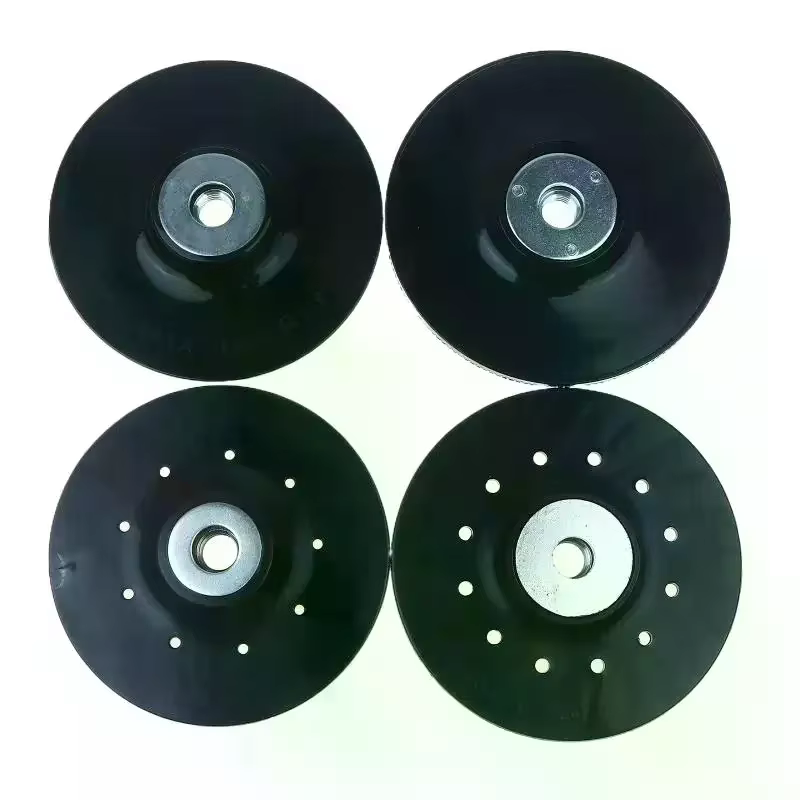 Disque de ponçage, tampon de support, fixation pour meuleuse d'angle, accessoires d'outils électriques, plateau en papier en acier dédié, 1 pièce