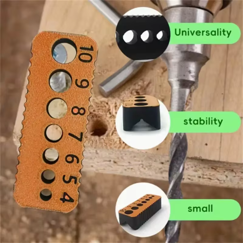 Guide de perçage pour trous de 4/5/6/7/8/9/10 mm