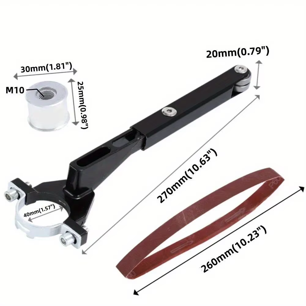 Adaptateur de ponceuse à bande pour meuleuse d'angle M10 pour 100/115/125