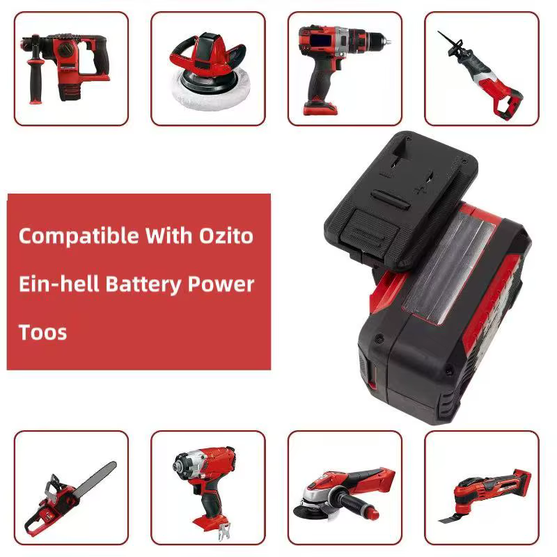 Adaptateur de batterie double pour Parkside pour Milwaukee