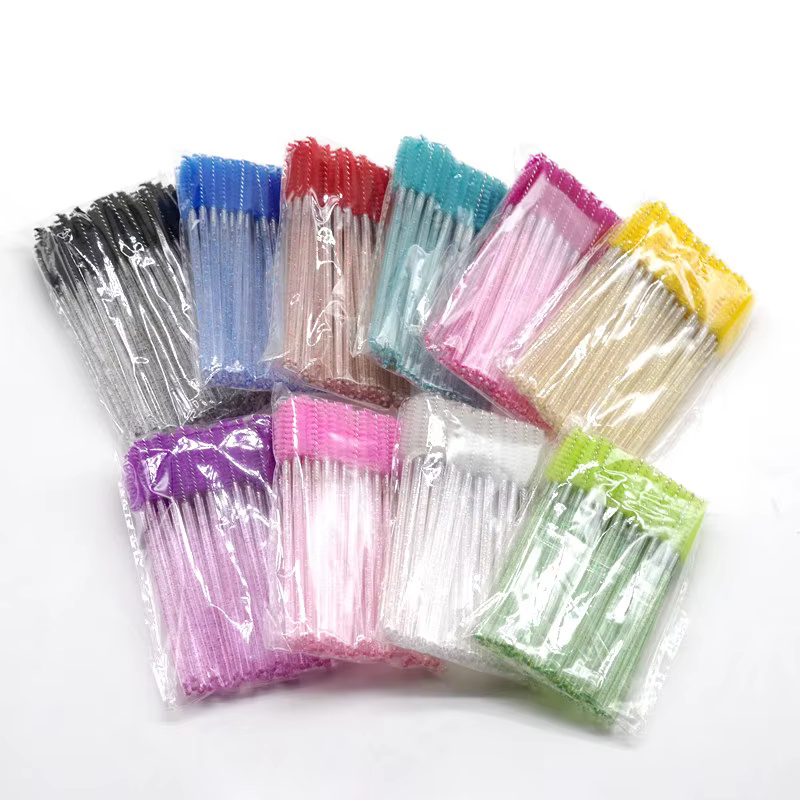 Brosses à Cils en Forme de Poulet, Outils d'Extension, Brosses à Mascara, Applicateur, Bobines, Cosmétique, 50 Pièces