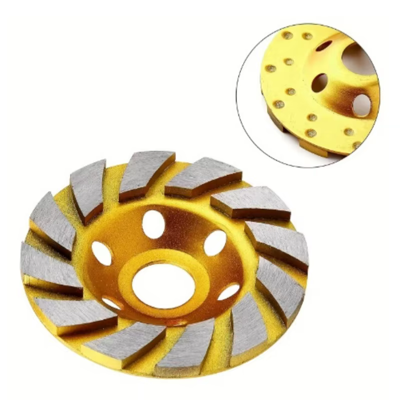 4In meule diamantée HHS robuste Turbo rangée diamant