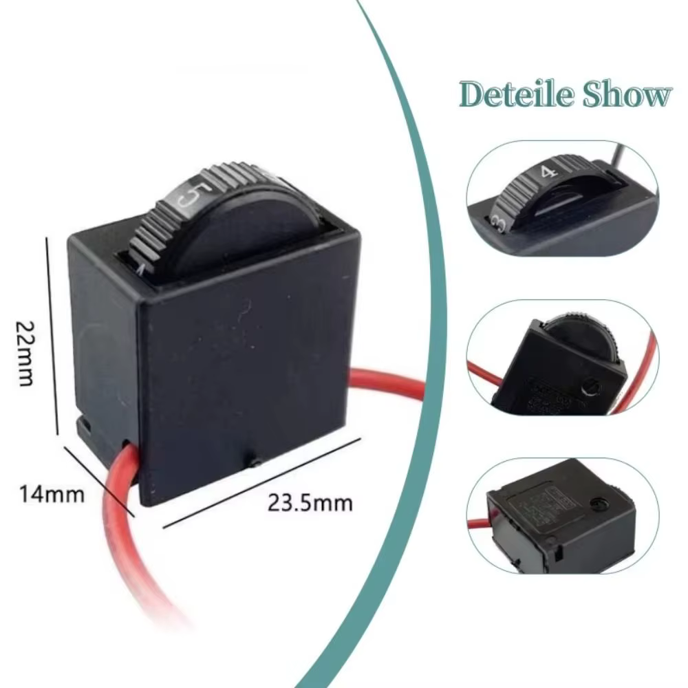6 Speed Regulation Controller Switch AC220V 12A 250V Electric Grinder