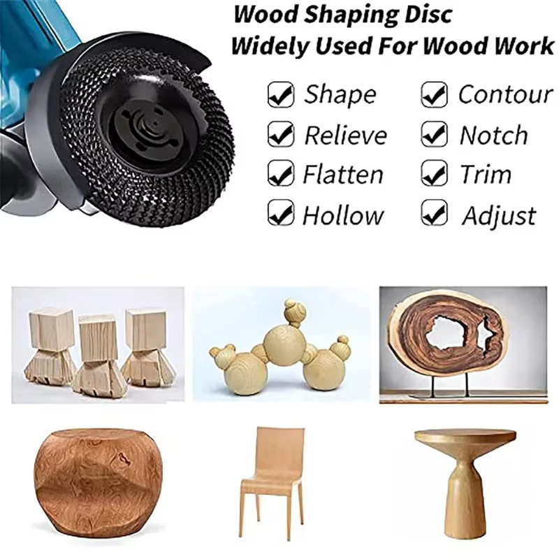 Disque de sculpture sur bois