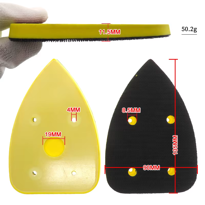 Tampon de ponçage triangulaire 90x135mm