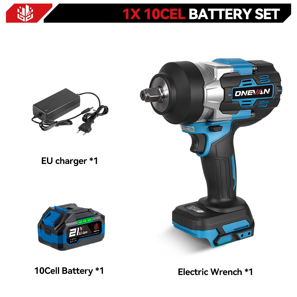 ONEVAN 2800N.M clé à chocs électrique sans brosse 1/2 pouces clé dynamométrique sans fil tournevis outil