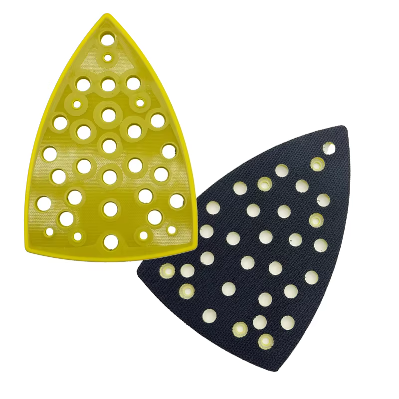 Tampon de polissage 100x148 mm avec 32 trous pour ponceuse triangulaire