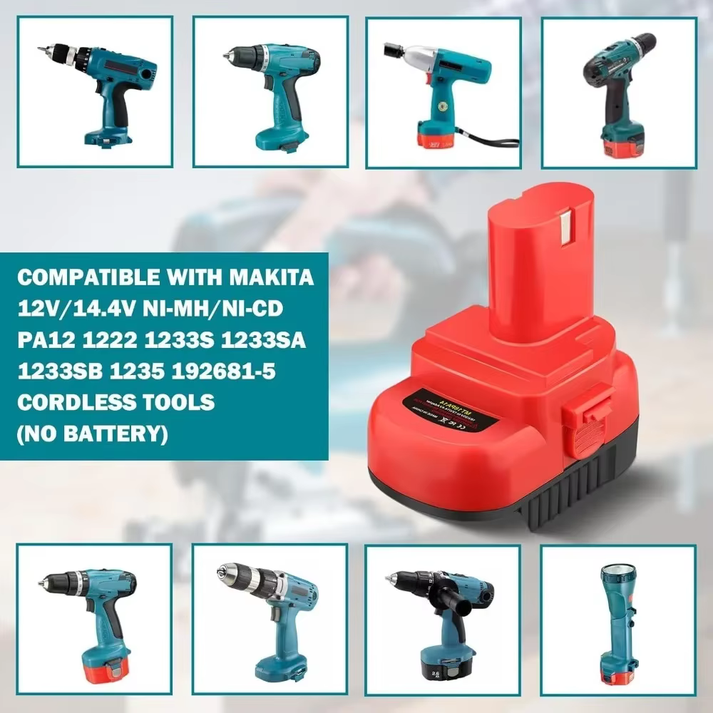 Adaptateur de batterie pour perceuse Makita 18V vers 12V