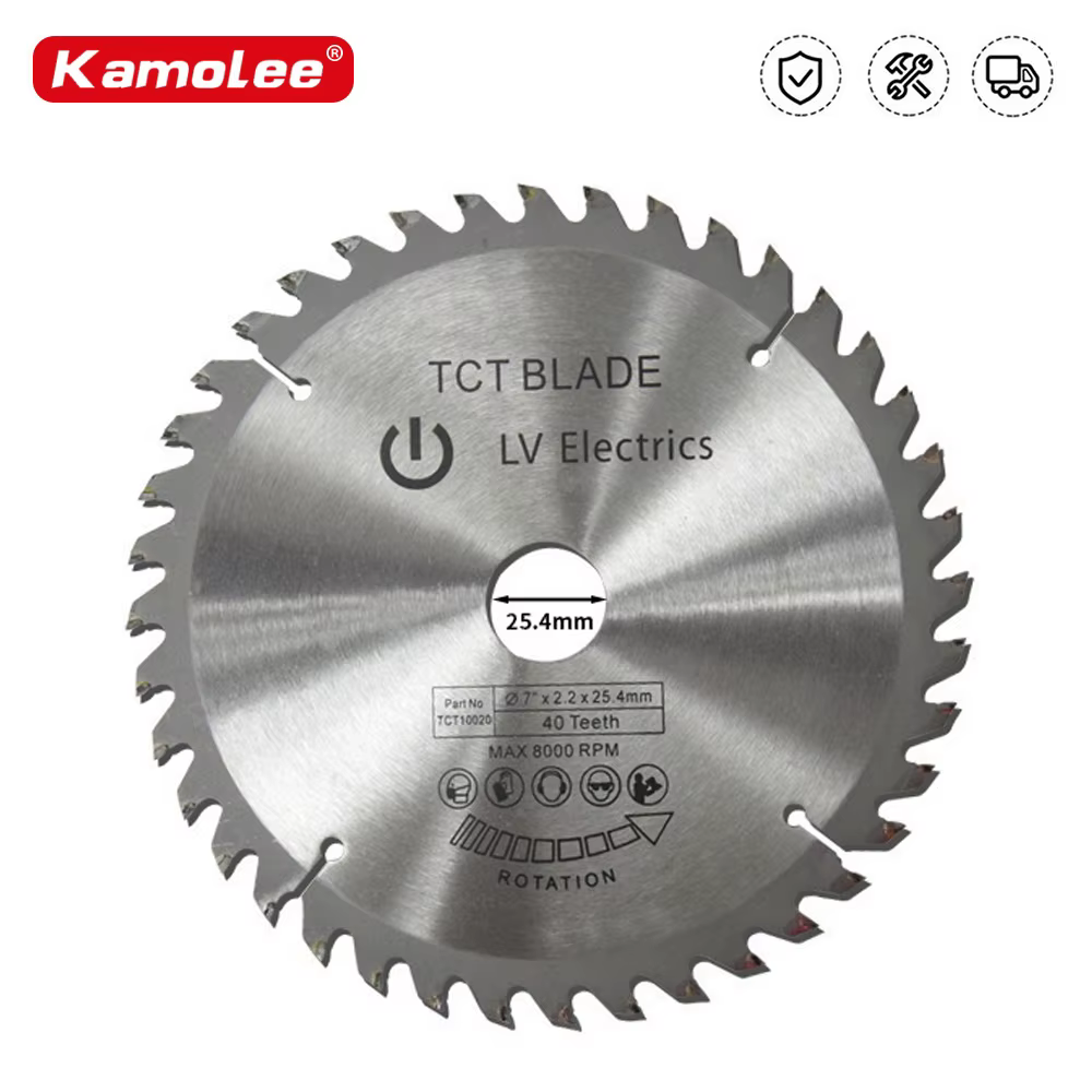 Kamolee lame de scie circulaire électrique de 7 pouces 25.4mm pour la maison bricolage Compatible batterie Makita 18V