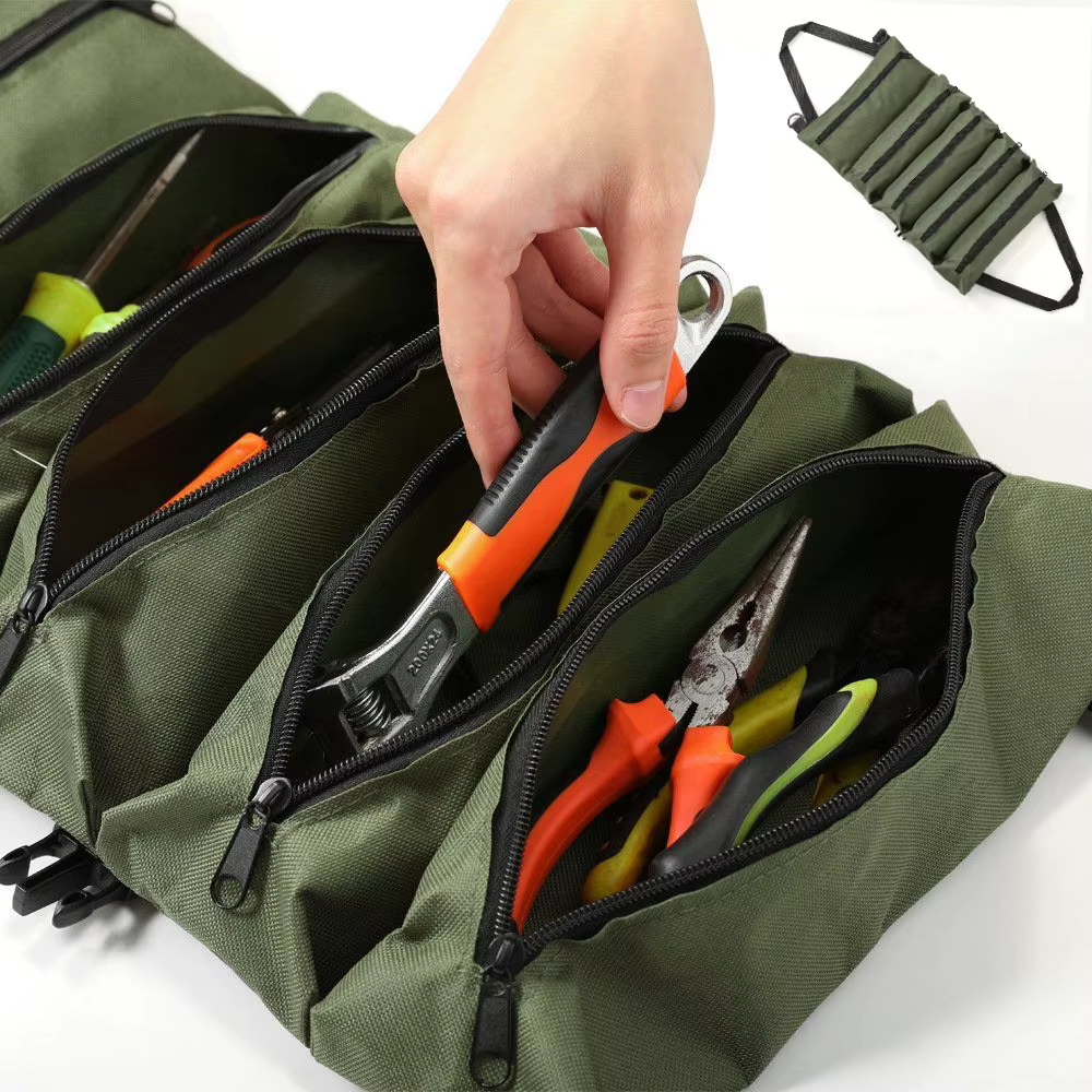 Sac à outils en rouleau de toile polyvalent