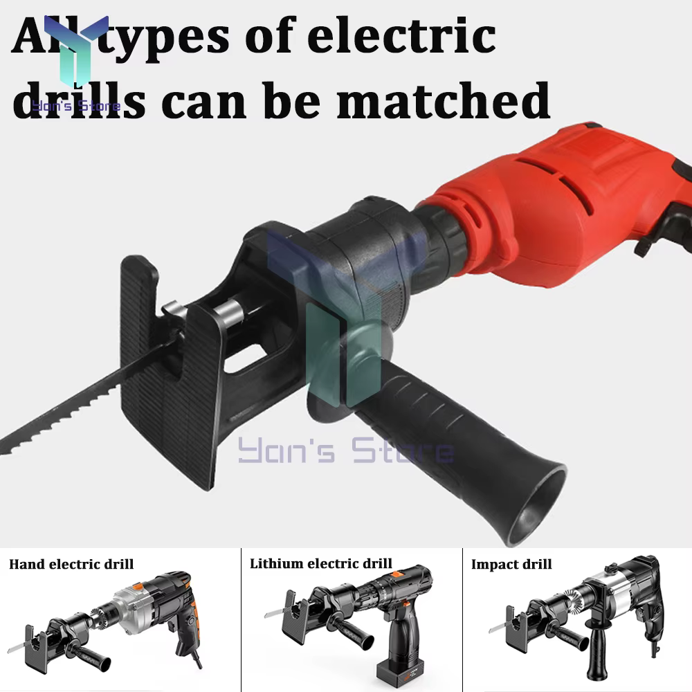 10 en 1 Portable Scie Alternative Adaptateur Perceuse Électrique