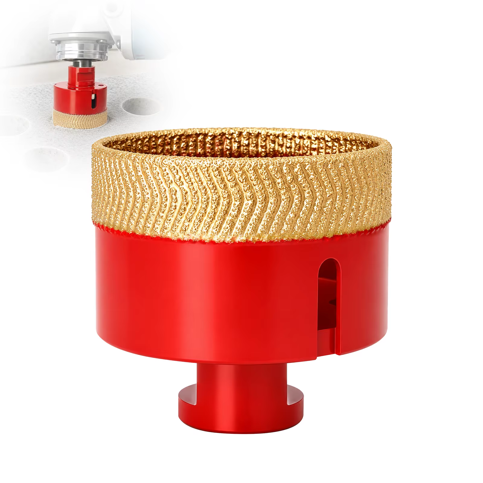 Scie cloche diamantée pour marbre