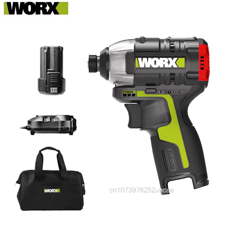 WORX tournevis à percussion sans fil WU132 140Nm 12V 3300 tr/min moteur sans brosse ajuster couple entretien outils électriques perceuse électrique