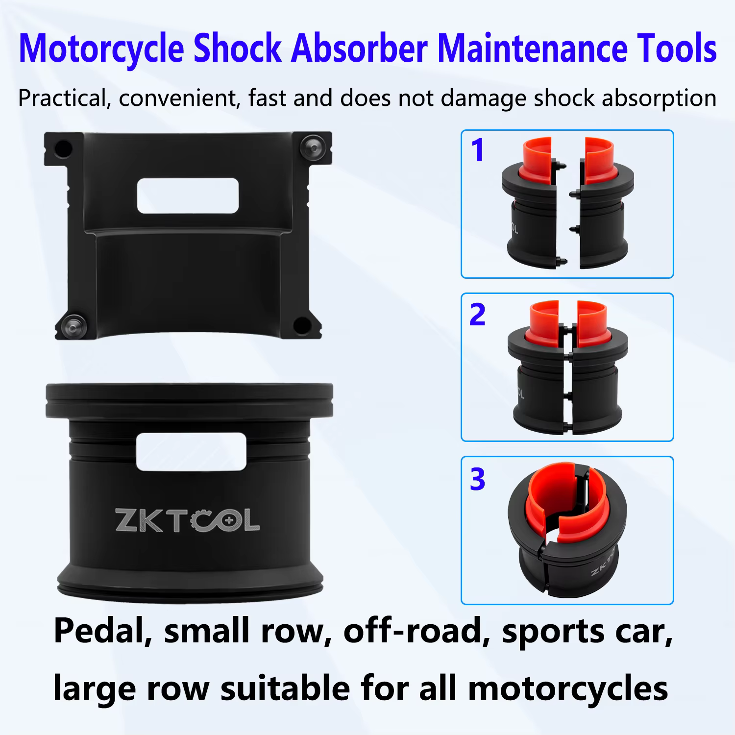 Ensemble d'outils universels d'entraînement de joint d'huile de fourche avant réglable de vélo de moto retrait