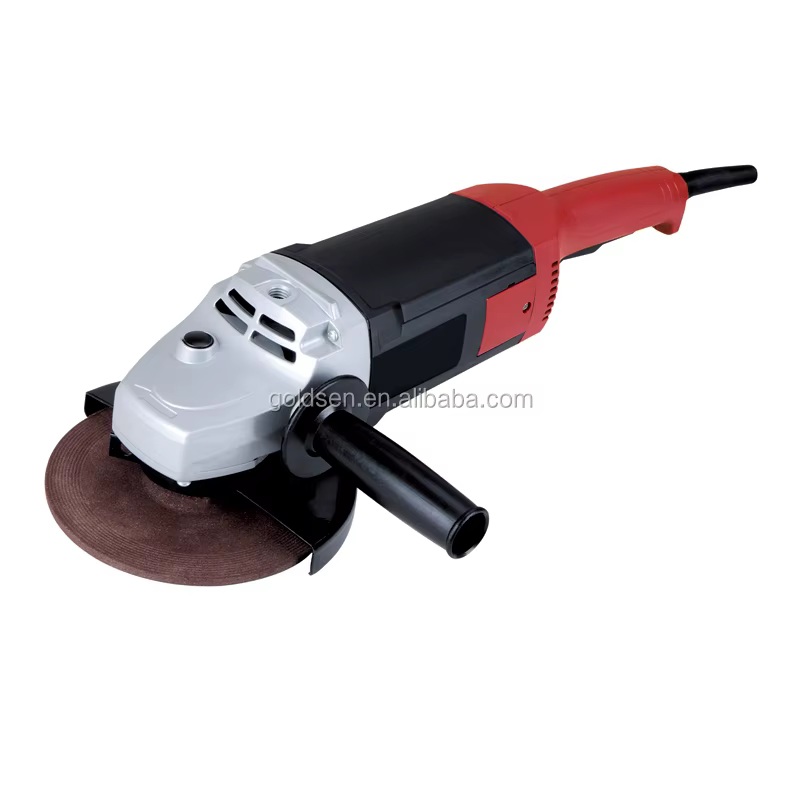 Meuleuse d'angle industrielle professionnelle 2600W 6000 tr/min 230mm 9 pouces avec interrupteur à palette jaune