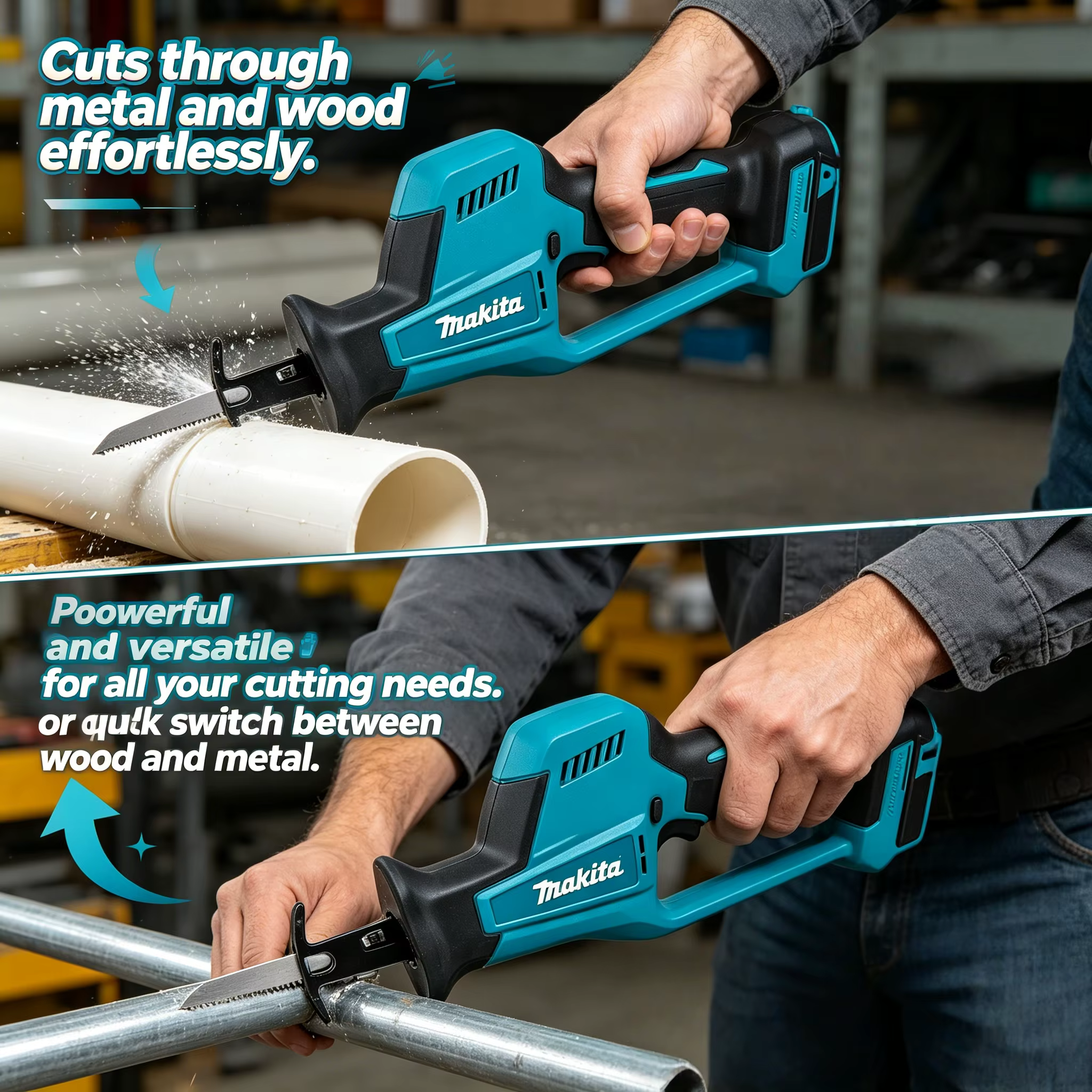 Scie à onglet portative Makita DJR189 18V sans fil