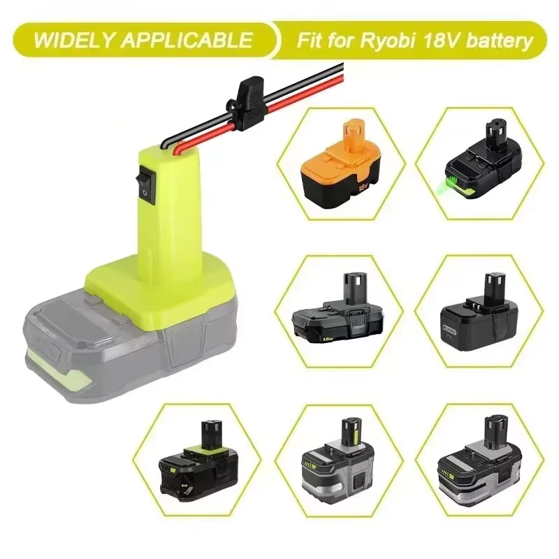 Adaptateur de batterie pour batterie Ryobi ONE + 18V Nimh/Nicd/Li-ion