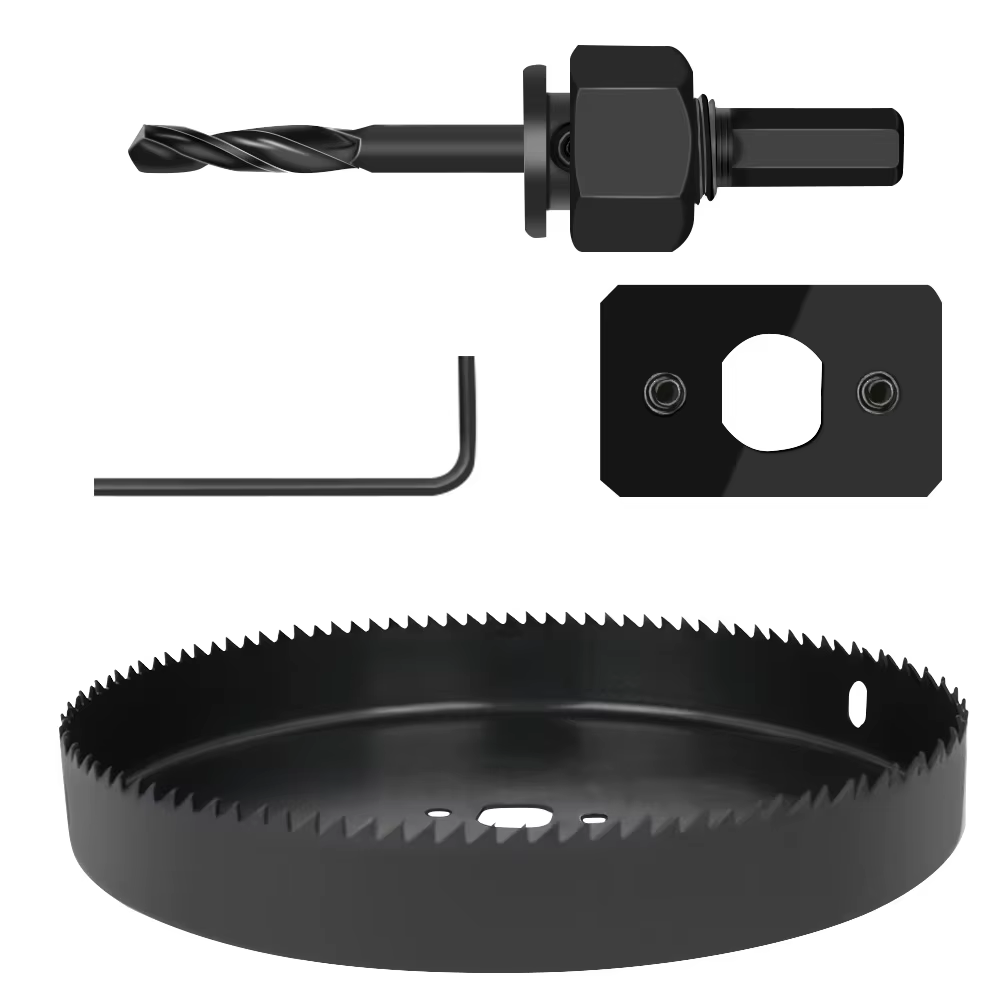 Livraison gratuite 150-210mm bimétallique bois trou scies peu pour le travail