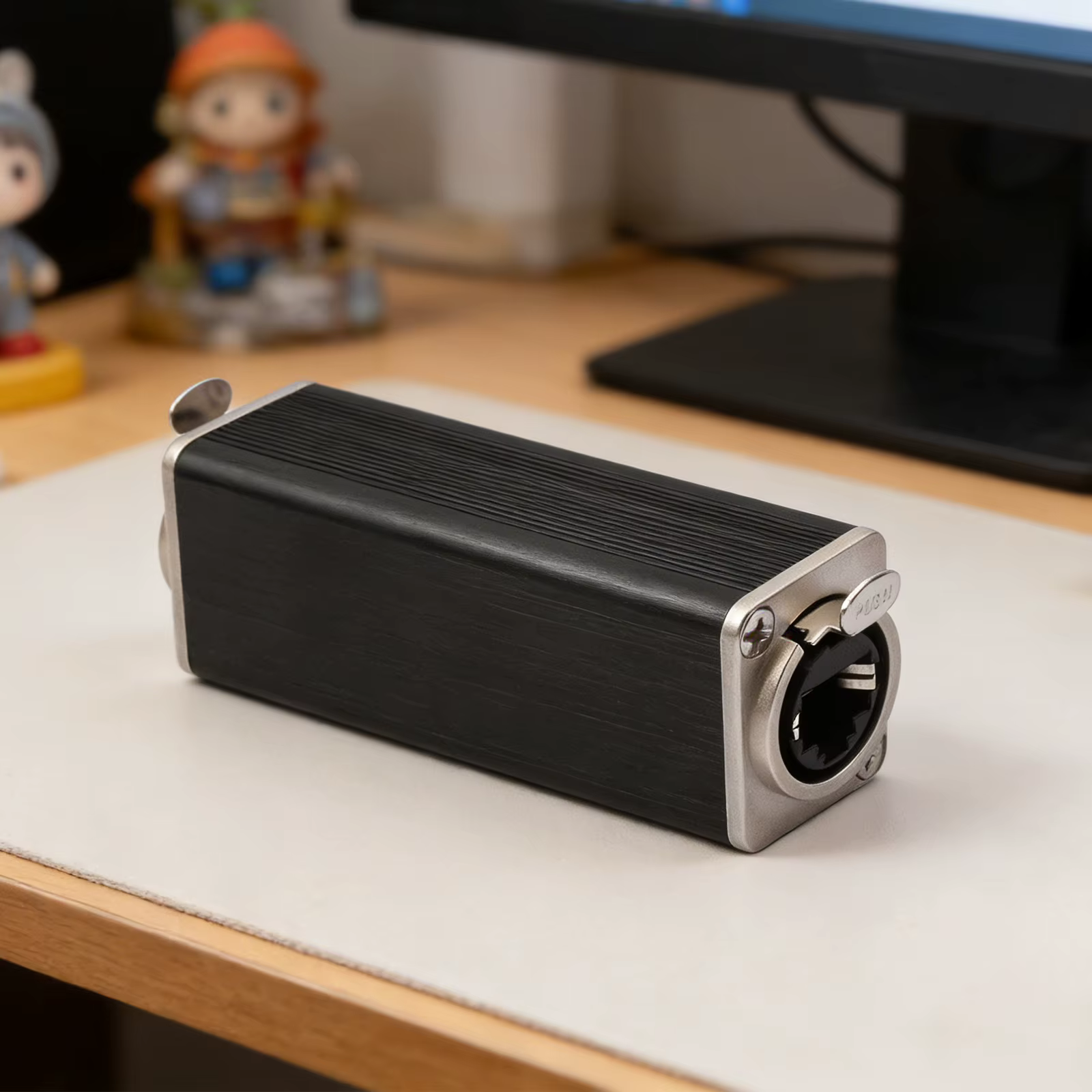 Convertisseur de raccordement réseau RJ45 femelle-femelle avec système de verrouillage à ressort reconnu, connecteur droit pour extensions de câbles
