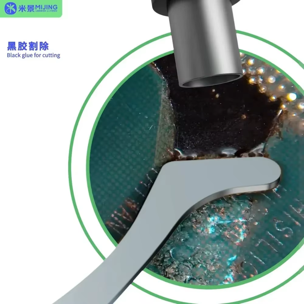 Mijing MJ KC8 9 en 1 couteau d'entretien de démontage de téléphone portable changement facile carte mère CPU IC dissolvant colle outils de lame propre