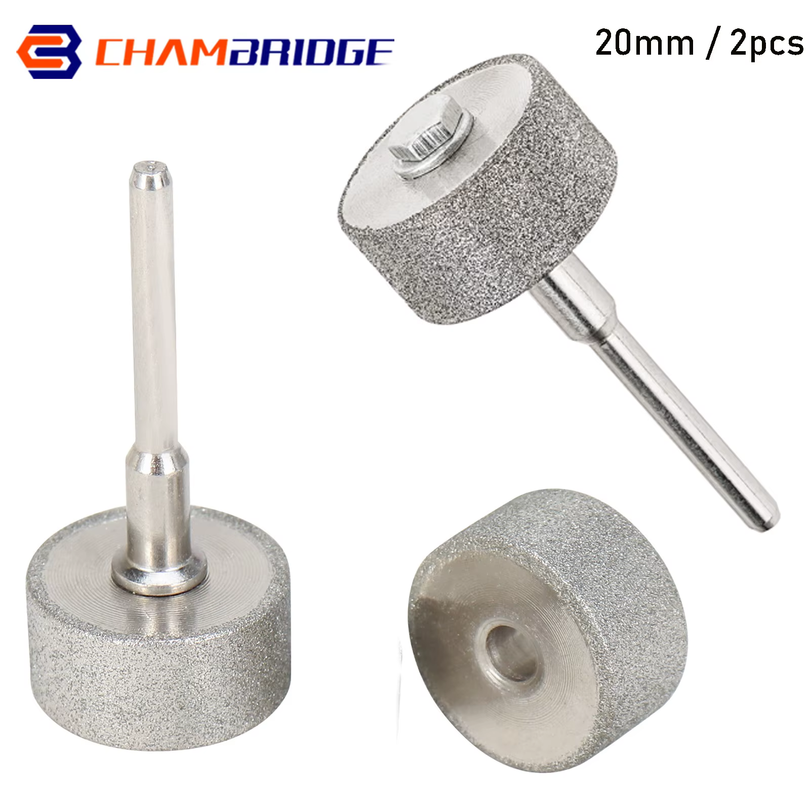 2 pièces de disques abrasifs diamantés de 20 mm