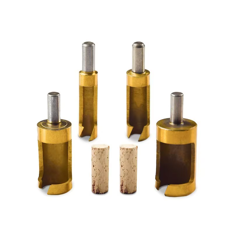 CMCP – foret en liège pièces/ensemble tonneau, revêtu de titane, pour bouchon de bois, 6/8/13/16mm, trous alésés, Tenon, outils pour le travail du bois