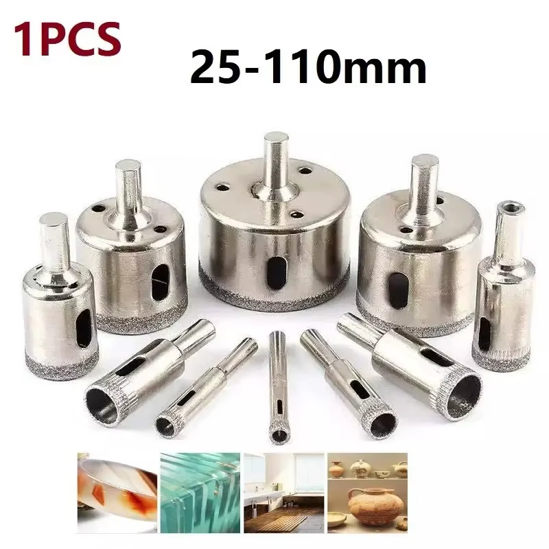 1pc 25mm-110mm carrelage marbre verre céramique trou scie forets