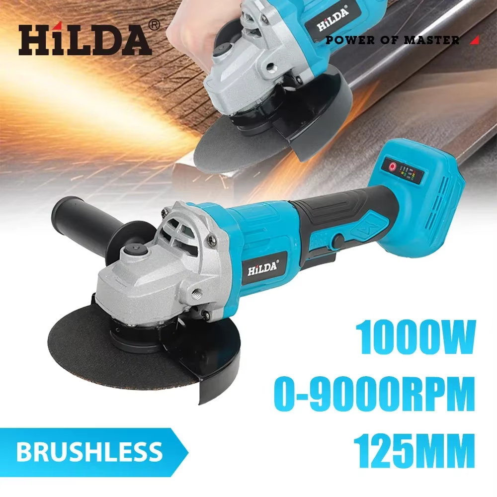 HILDA 21V meuleuse d'angle sans brosse à main coupe outil électrique Rechargeable Machine de polissage