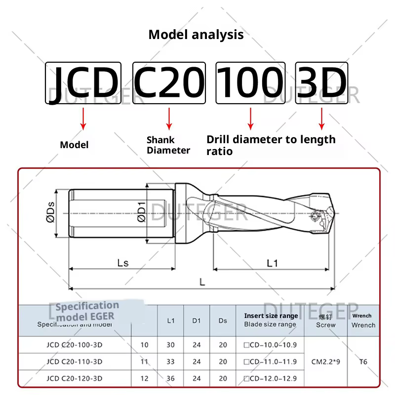 Perceuse à couronne 3D 5D 8D 10D JCD pour insérer