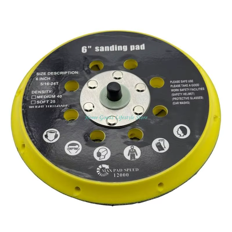 E74E plaque disque ponçage en plastique professionnelle 6 pouces pour ponceuse BO6030 BO6040 RO1