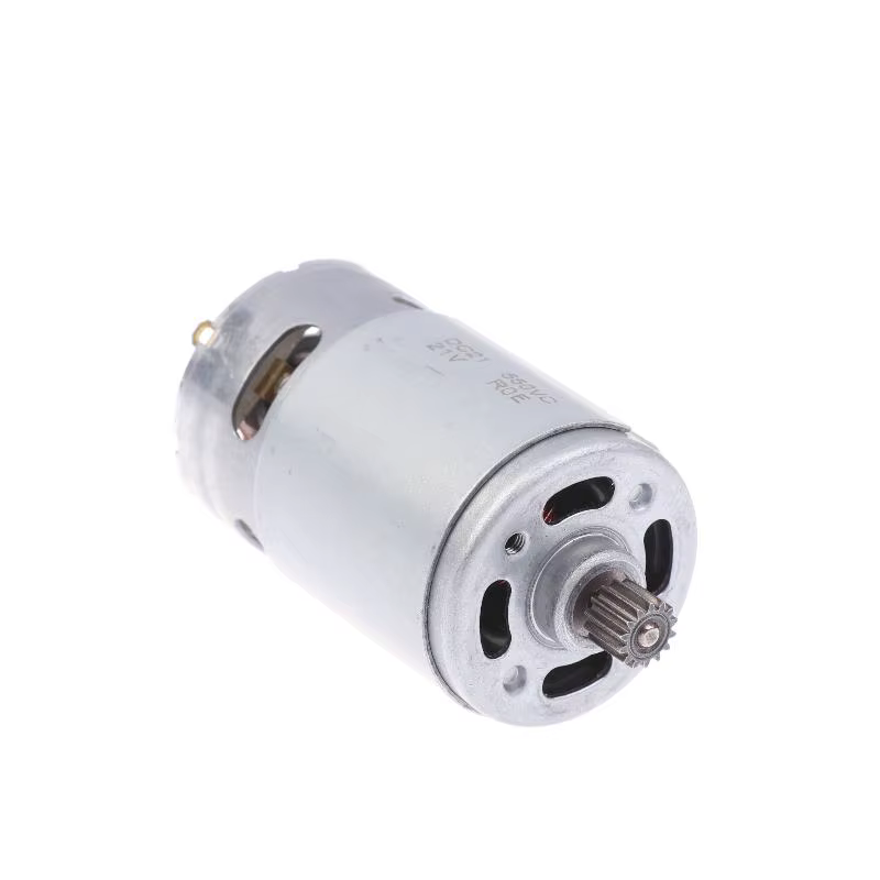 Moteur électrique micro DC 21V 14 dents RS 550 28000RPM pour mini-tronçonneuse à batterie