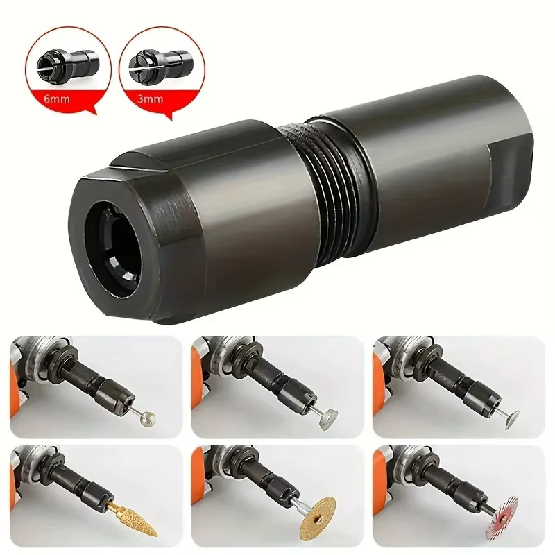 Adaptateur modifié pour meuleuse d'angle 3/6 mm