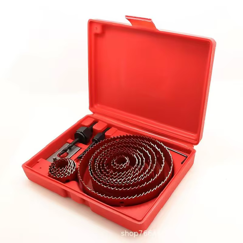 Kit de scie cloche rouge professionnelle-ensemble de forets à bois pour cloisons sèches